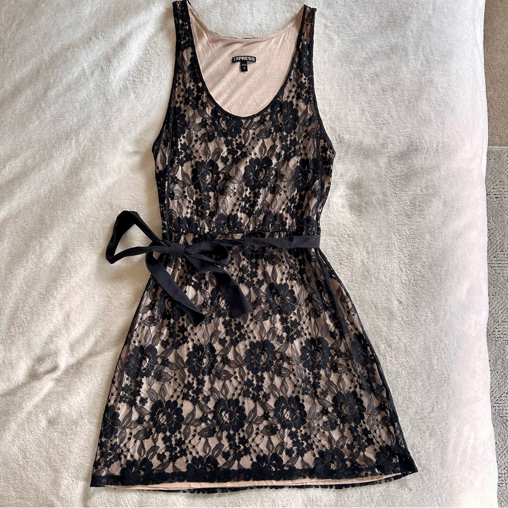 Express Black Lace Dress